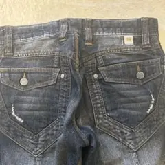 ダークブルースリムフィットデニム