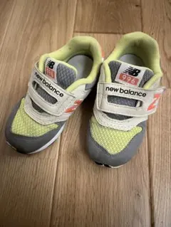 new balance 996 ベビーシューズ グレー/イエロー/オレンジ
