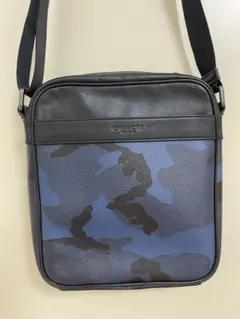 COACH 青系迷彩 ショルダーバッグ
