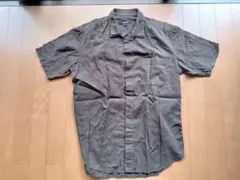 コムサイズム　半袖シャツ　茶　L