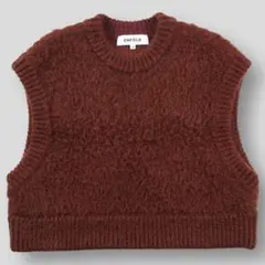 美品 ENFOLD 24AW CROPPED VEST 38 ブラウン ニットのサムネイル