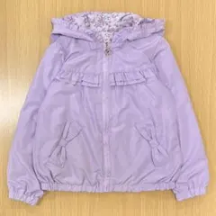 エニィファム　キッズ　ウィンドブレーカー　リバーシブル　ジャケット　紫　120