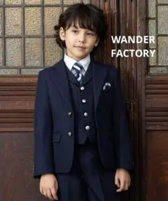 美品✨ワンダーファクトリー 男の子 3ピーススーツ セットアップ 6点セット