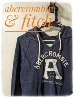 アバクロ　ネイビー　パーカー