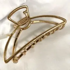 ヘアクリップ　バンスクリップ　バンズ　ヘアアクセサリー　ヘアアレンジ　ゴールド