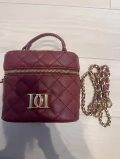 Darich キルティングスクエアミニバッグ ゴールドパーツ BRD【ボルドー】