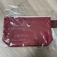 ☆美品☆familiar × JAL オリジナルチャーム付きポシェット レッド