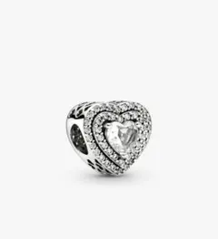 PANDORA スターリングシルバー ハートチャーム