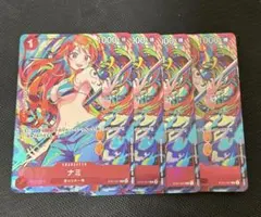 ワンピースカード　ST01-007 ナミ　４枚セット