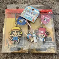 【新品】ONE PIECEストラップ ルフィ チョッパー3個セット