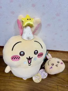 【2点セット】うさぎ　ぬいぐるみ•パスケースポーチ