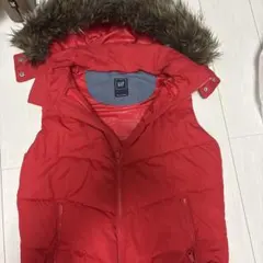 00s y2k old Gap ファー ダウンベスト 短丈 平成 ギャル男 青 - メルカリ