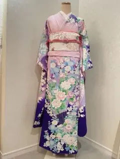 504z2☆振袖 総絞り風 身幅広め 金彩 地紋 古典柄☆美品 成人式 結婚式 504z2☆振袖 総絞り風 身幅広め 金彩 地紋 古典柄☆美品 成人式 結婚式