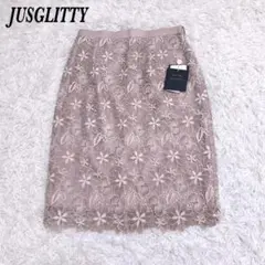 【タグ付き未使用品】JUSGLITTY スカート 2 M くすみピンク