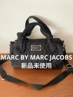 新品未使用MARC BY MARC JACOBS ショルダー付きバッグ黒/袋あり