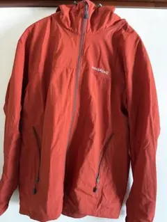 mont-bell フード付きマウンテンパーカー オレンジ