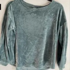 美品OLD NAVY グリーン トップス 【M】レディース古着シンプルのサムネイル