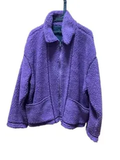 ボアフリースジャケット　パープル