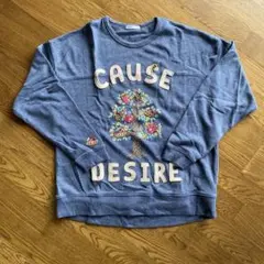刺繍入りスウェット トレーナー