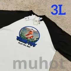 3L【新品】ディズニー　トイストーリー　ハム　豚の貯金箱　Tシャツ メンズ