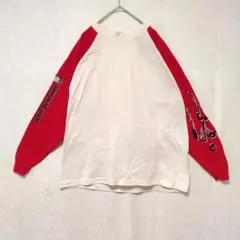 San Michelle カットソー　ラグランスリーブ 長袖Tシャツ　バイカラー