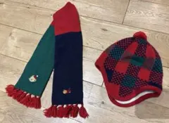 ファミリア　マフラー帽子セット（49センチ）