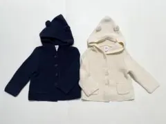Baby GAP☆フード付き くまさんカーディガン 2色セット