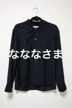 Chloe シアーコットン長袖シャツ ブラック フランス製 高級 希少 T38 
