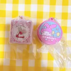 サンリオ クッキー缶チャーム ガチャ マロンクリーム マイメロディー