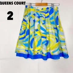 ♥QUEENS COURT♥ クィーンズコート (2) 総柄 フレアスカートのサムネイル