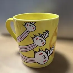 チャックスGP 汎用うさぎ 平成レトロ 当時物 マグカップ イエロー
