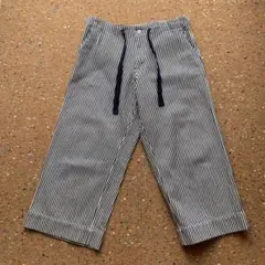【BEAMS BOY ビームスボーイ】ヒッコリーワイドイージーパンツ