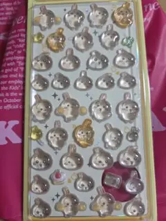 ボンボンドロップシール　うさぎ