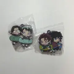 鬼滅の刃 キャラばんちょうこうラバーマスコット　炭治郎　義勇　愈史郎　村田