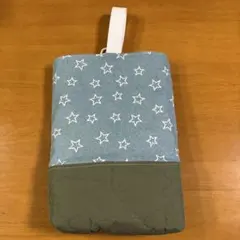 シューズバッグ ブルー　青　グリーン　緑　上履き入れ　男の子　星柄　恐竜