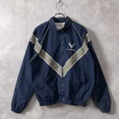 US AIR FORCE PTUトレーニングジャケット 紺 M 古着 米軍 空軍