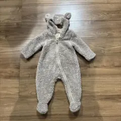 H&M クマ耳付き ボア ロンパース オールインワンスーツ アウター　4-6M