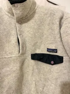 90s USA製 Patagoniaシンチラ スナップT グレーベージュ　希少