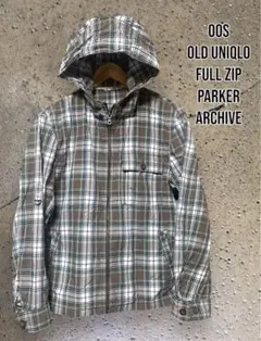 OLD UNIQLO 00s L ジップアップ パーカー y2k archive