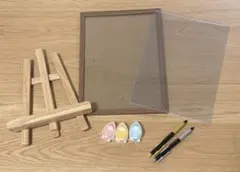 結婚証明書 小物セット（フレーム、イーゼル、クリアケース、スタンプインク、ペン）
