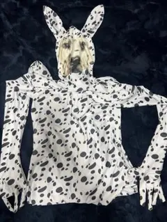 GW企画！格安でスタート！ハロウィン衣装に！ダルメシアンコスプレフル全身タイツ