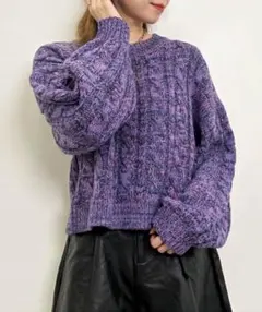 INGNI 3Gショート丈メランジニット