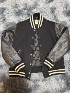 極美品70s Lサイズ　Golden Bear スタジャン 白タグ USA製 黒のサムネイル