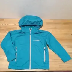 mont-bell モンベル トレールアクションパーカ　キッズ 100cm 青系