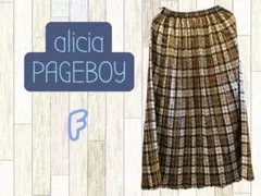 PAGEBOY チェック柄 プリーツスカート