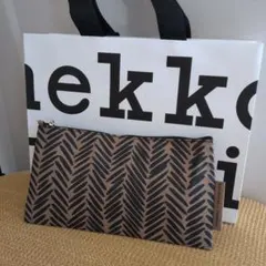 marimekko for Finnair ヘリンボーンポーチ＆ショッパー