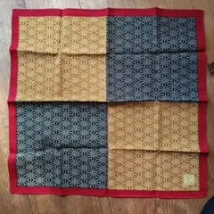 １枚は大判 ハンカチ 2枚セット