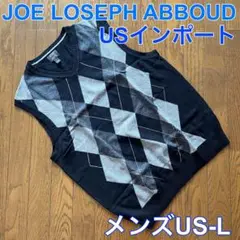 JOE JOSEPH ABBOUD アーガイル ニット ベスト US仕様L