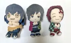 鬼滅の刃　ぽふっとぬいぐるみ　冨岡　炭治郎 伊之助　3点セット
