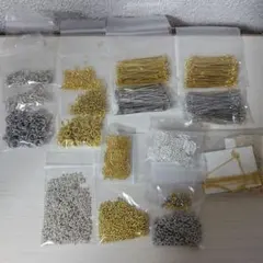 基本の金属パーツまとめ売り　ゴールド　シルバー